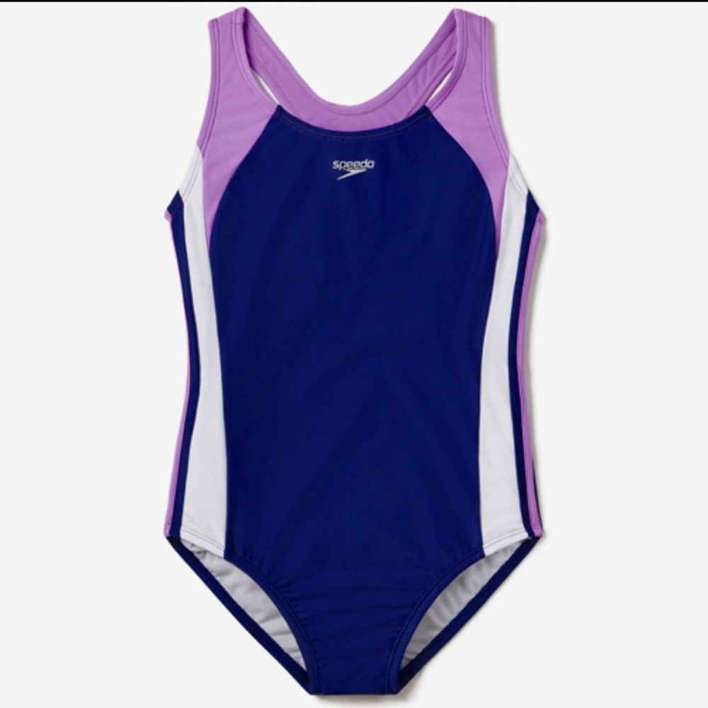 Speedo Girls Swimsuit Size 12- Worn 1 time!!
